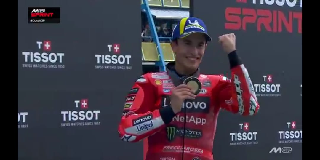 MotoGP Belanda 2025: Marc Marquez Juara Sprint Race, Harusnya Aku Nonton di Sofa!