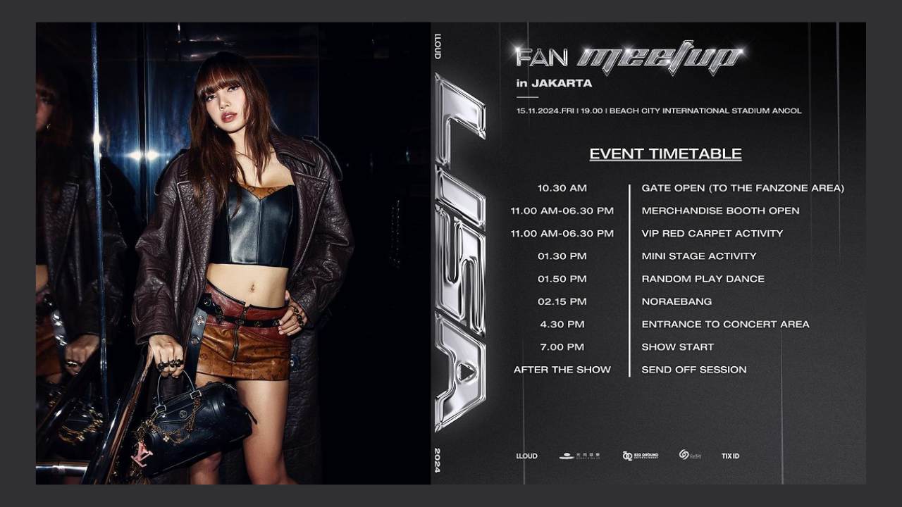 Rundown Fan Meeting Lisa BLACKPINK di Jakarta Hari ini, Ada Noraebang Pukul 14.15 WIB