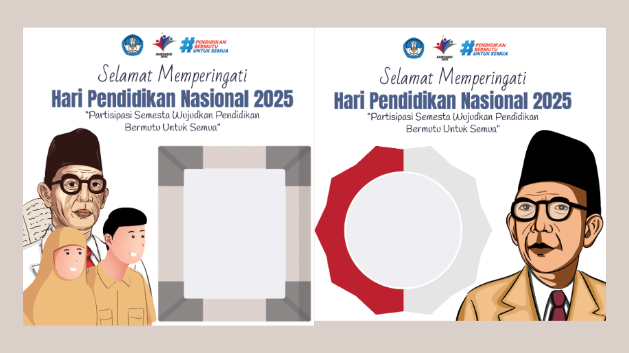30 Link Twibbon Hardiknas 2025 Gratis untuk Seluruh Insan Pendidikan, Yuk Share di Media Sosial