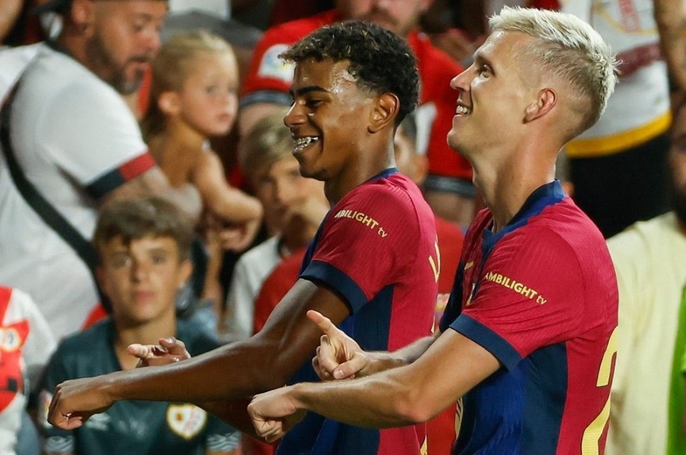 Rayo Vallecano vs Barcelona 1-2: Dani Olmo Debut Langsung Jadi Pahlawan!  