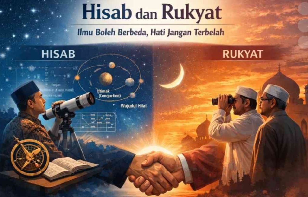 Beda Metode Hisab Hakiki Wujudul Hilal vs Imkanur Rukyat, Cara Muhammadiyah dan NU Menentukan 1 Syawal 2026