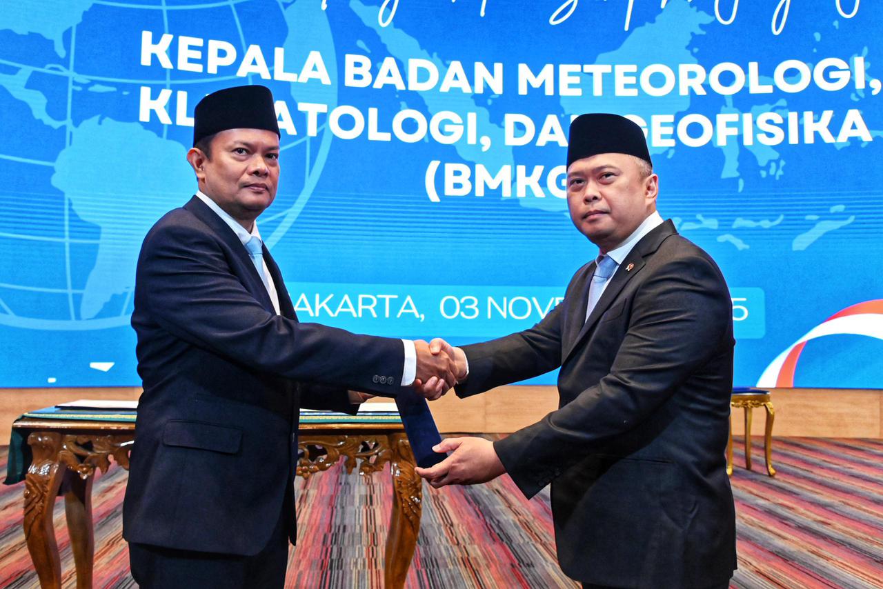 Estafet Kepemimpinan BMKG Berpindah, Teuku Faisal Gantikan Dwikorita Karnawati
