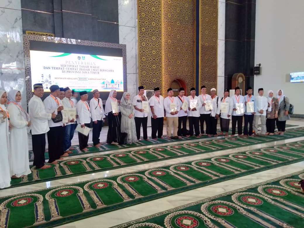 Menteri ATR/BPN Dorong Percepatan Sertifikasi Tanah dan Wakaf di Jawa Timur