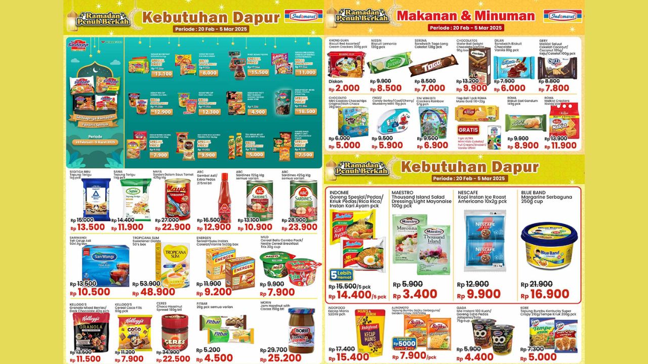 Katalog Promo JSM Indomaret Terbaru 21-23 Februari 2025, Jelang Ramadan ABC Sardines hingga Teh Sariwangi Cuma Rp10 Ribuan