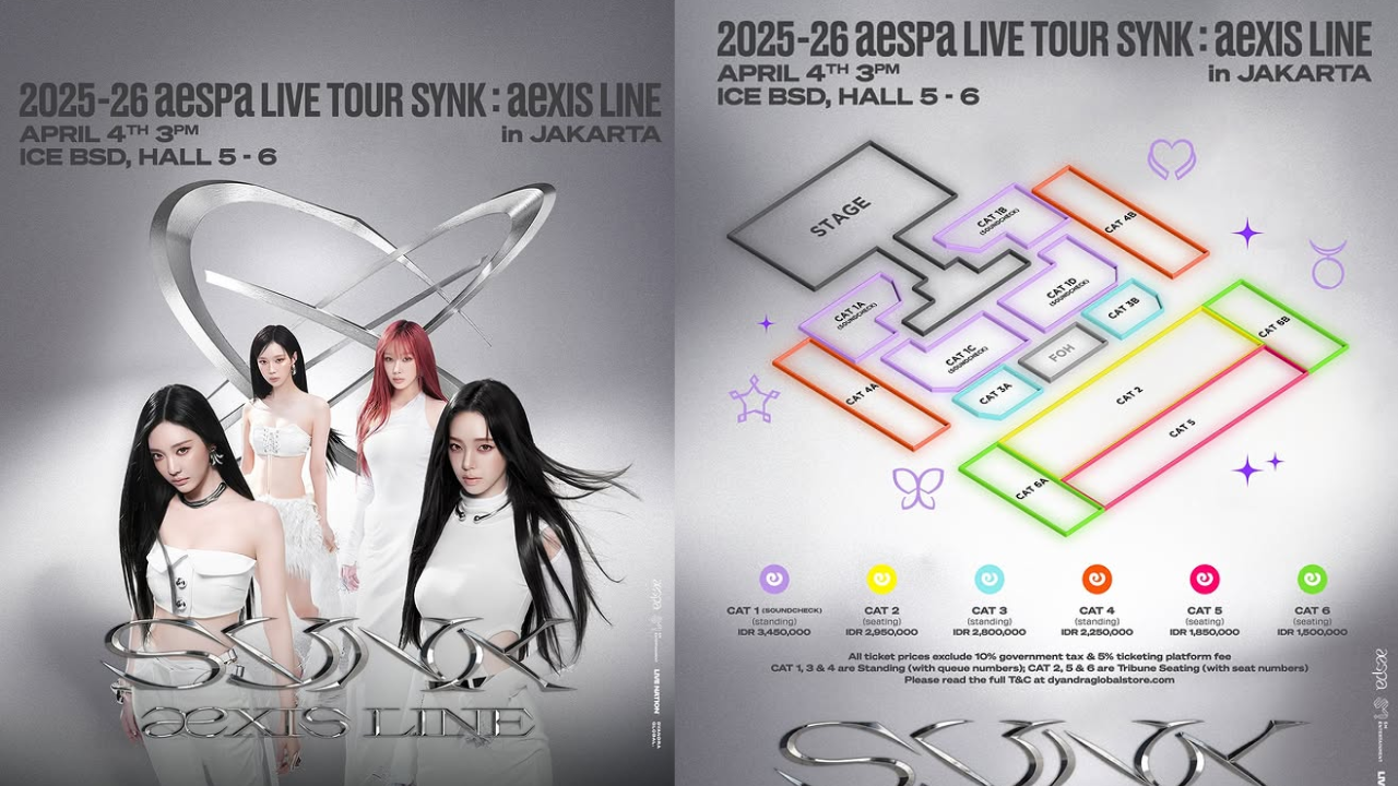 Harga Tiket Konser aespa di Jakarta 4 April 2026, Mulai dari Rp1,5 Juta
