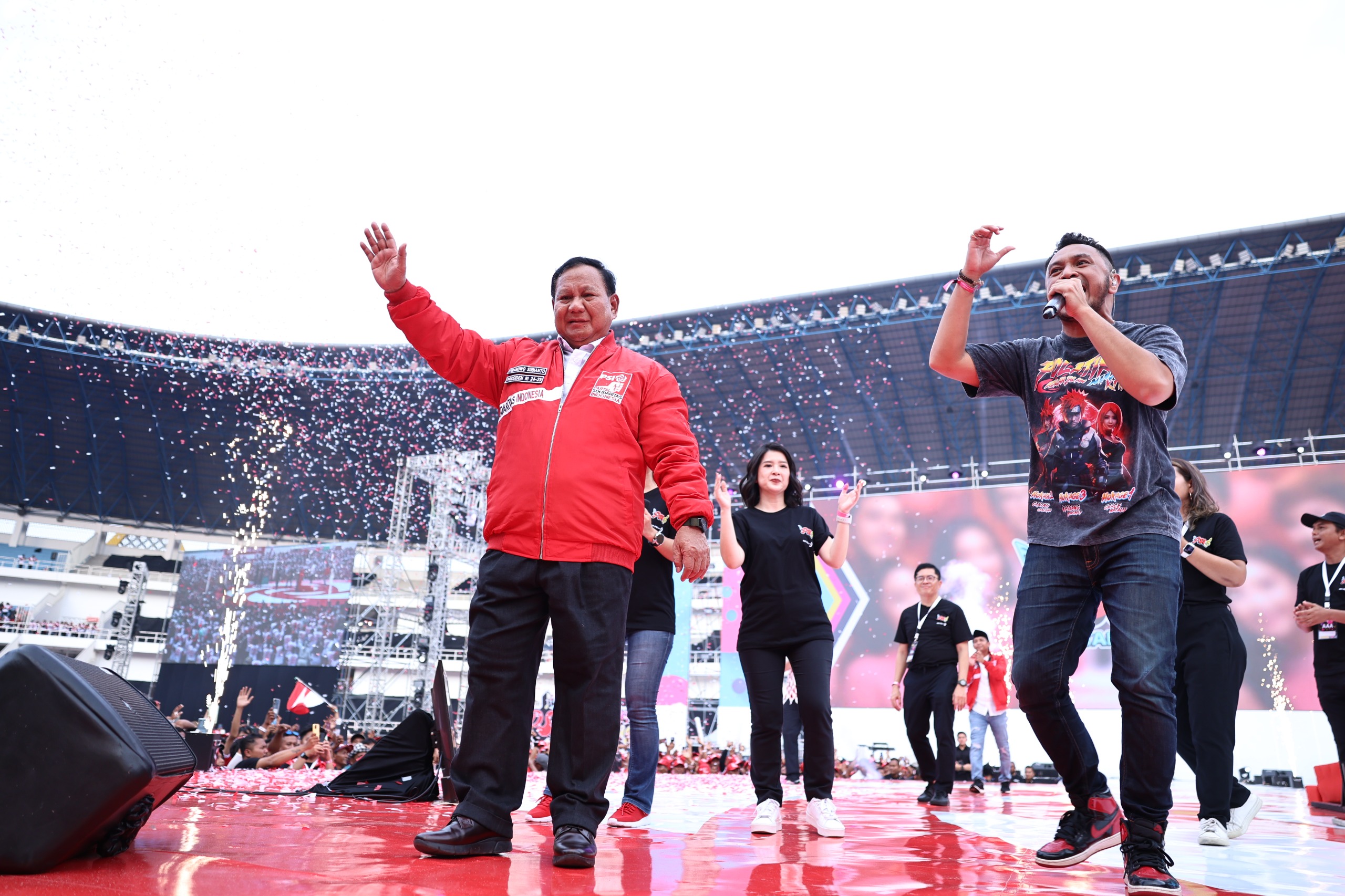 Pidato di HUT PSI, Prabowo Bangga Anak-anak Muda Putuskan Ikut Politik