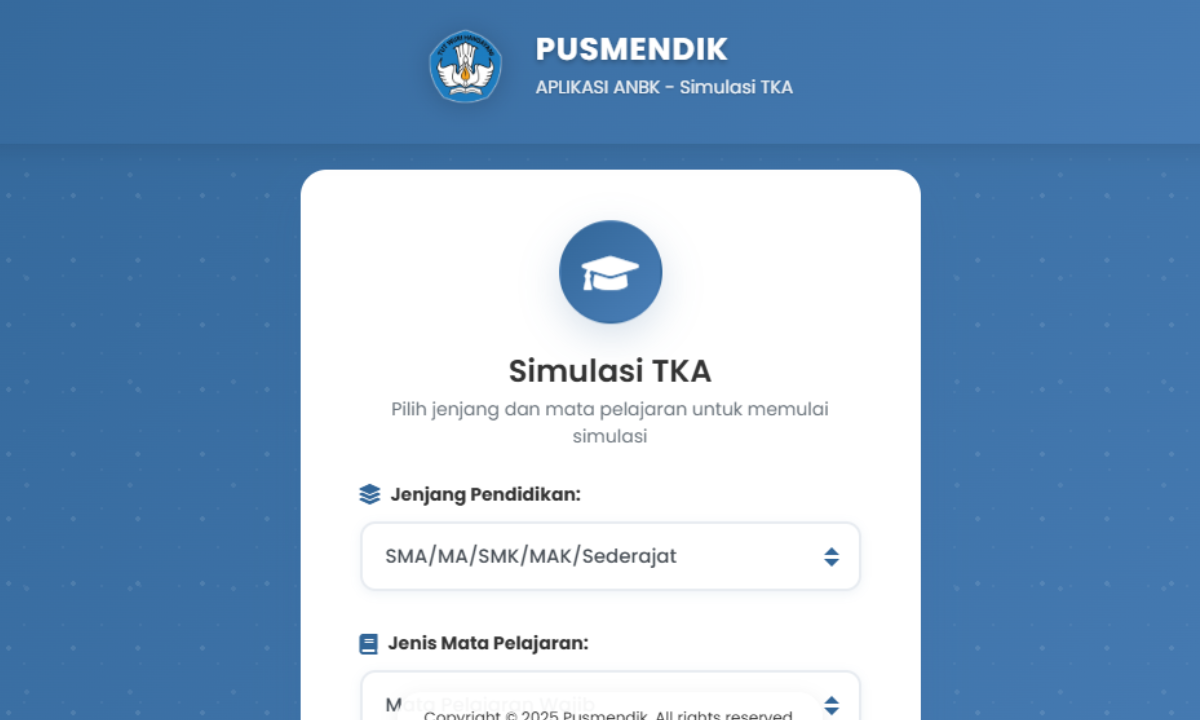 Cara Akses Link Simulasi TKA SMA-SMK 2026, Persiapan Siswa Hadapi Ujian 