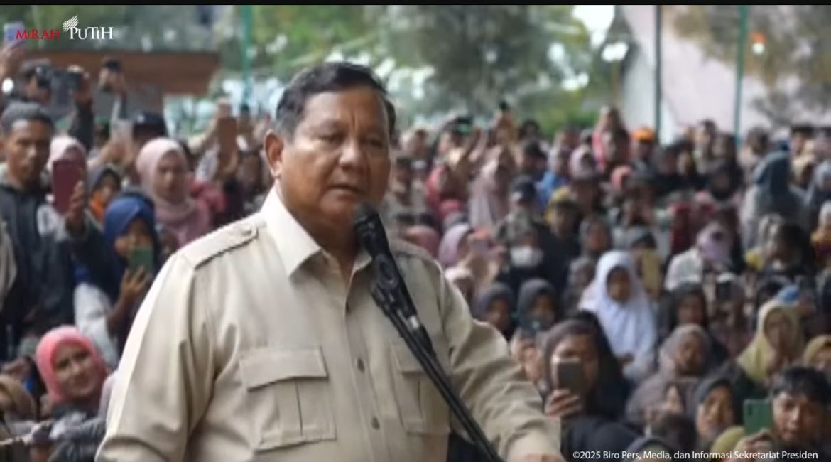 Prabowo Mohon Maaf Listrik Belum Menyala Pada Masyarakat Aceh Tamiang