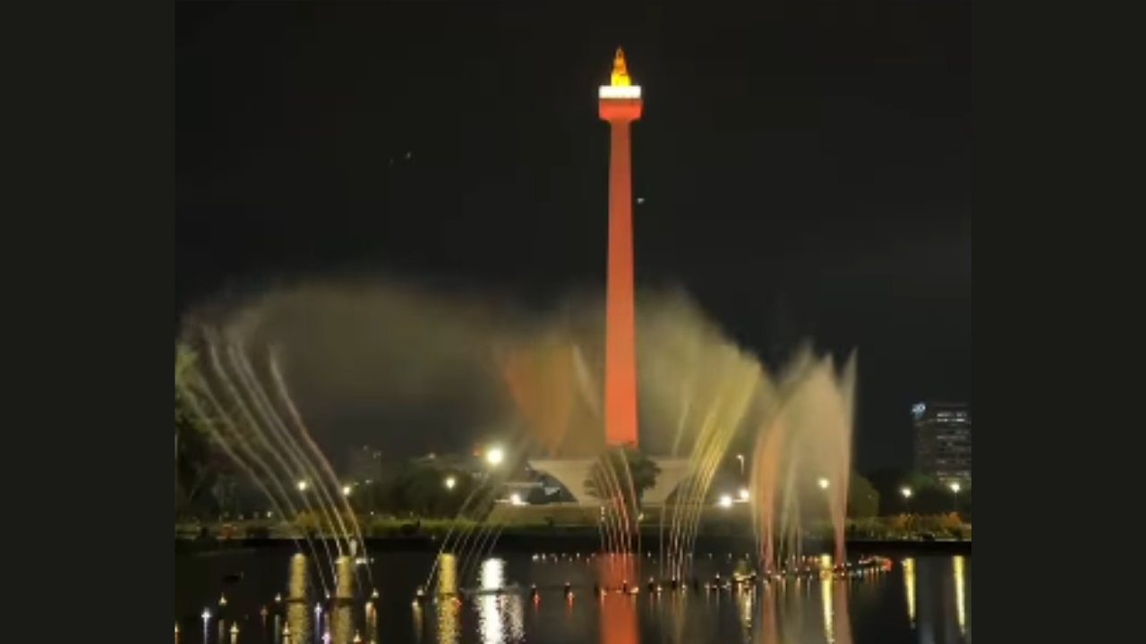 Sambut Libur Akhir Tahun Monas Hadirkan Pertunjukan Air Mancur Menari, Catat Jadwalnya