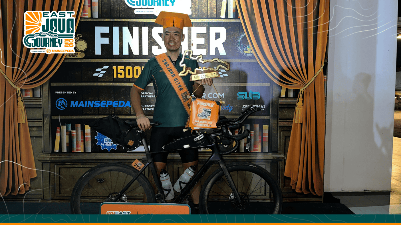 Finish Strong 1.500 Km! John Boemihardjo Segel Podium Kategori Men 40 and Up di EJJ 2026