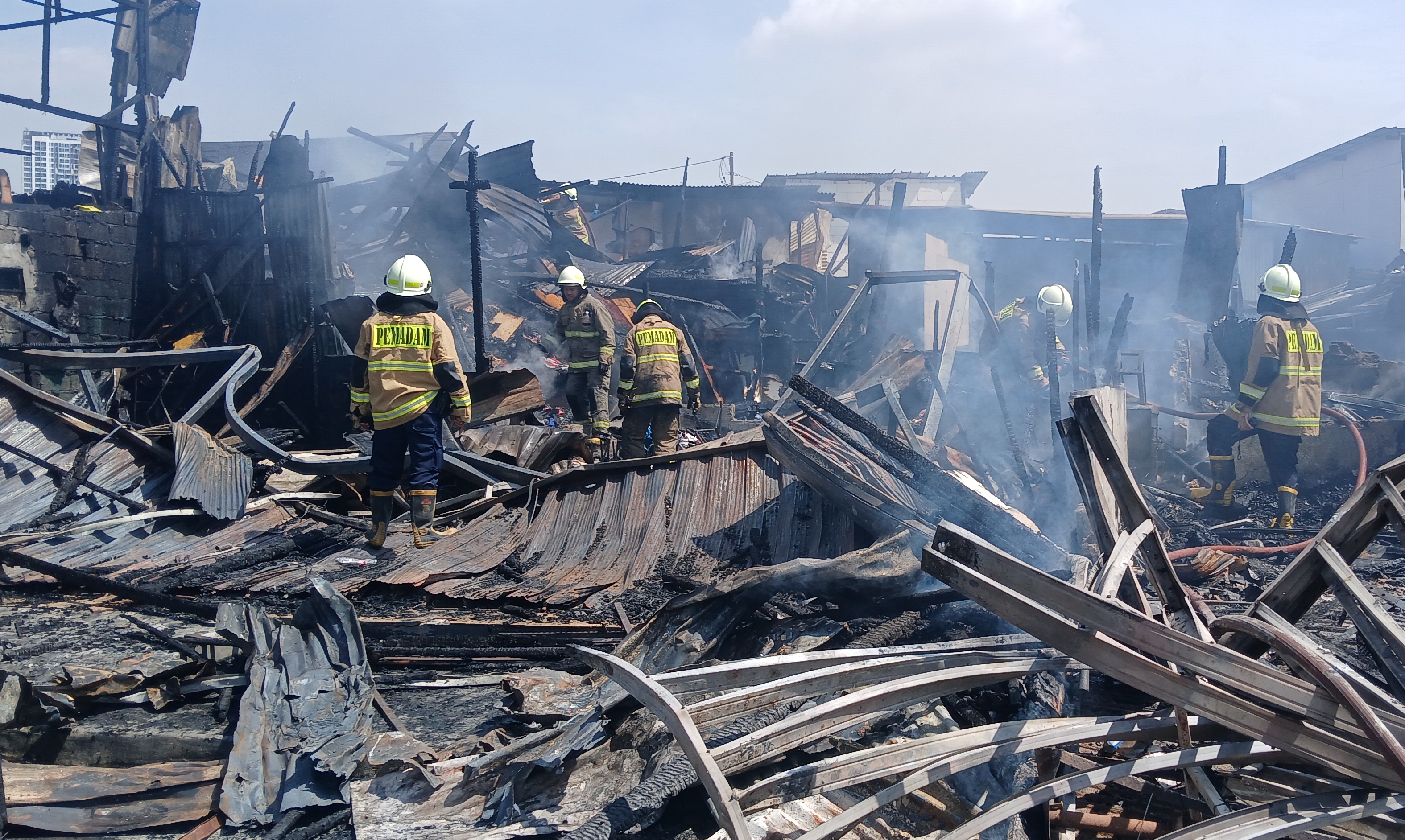 30 Rumah dan Kios Hangus Terbakar di Kemayoran, 105 Jiwa Tidur di Pengungsian