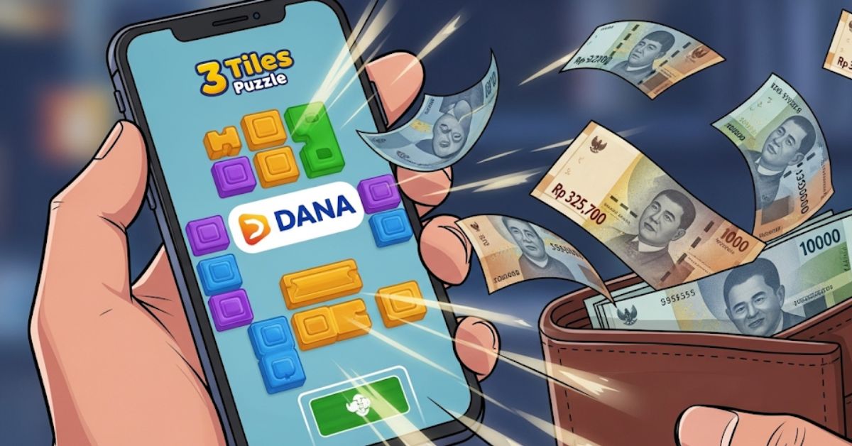 Cair! Klaim Saldo DANA Gratis Rp 325.700 dari Game 3 Tiles Puzzle yang Gampang Banget