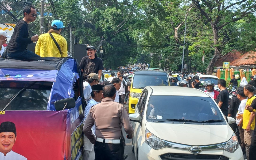 Suasana Kantor KPU Kota Tangerang Jelang Pengambilan Nomor Urut Paslon