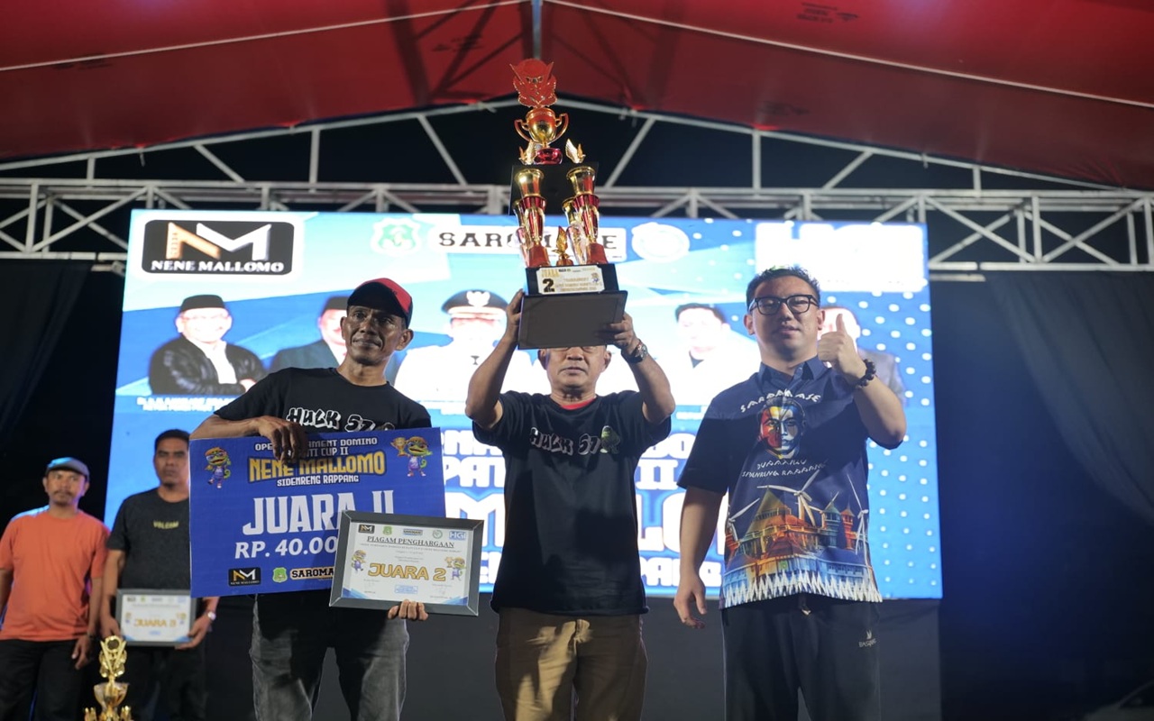 Turnamen Domino Nene Mallomo Bupati Cup II 2026 Berakhir, Dev Walet/Dce Tekuk Wakil Parepare