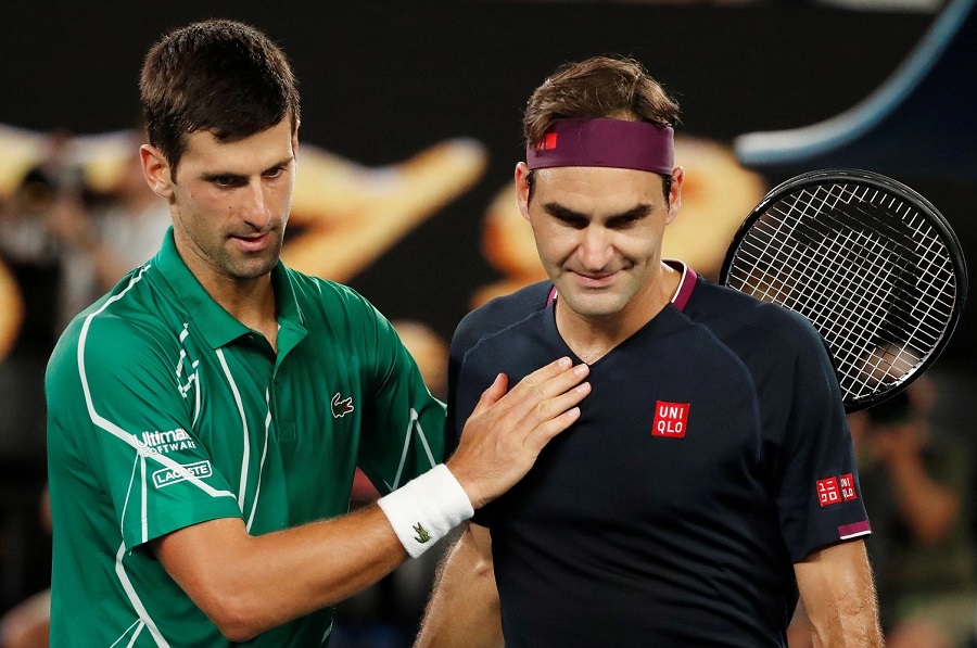 Ucapan Selamat Membanjiri Novak Djokovic, Kok Enggak Ada dari Roger Federer? 