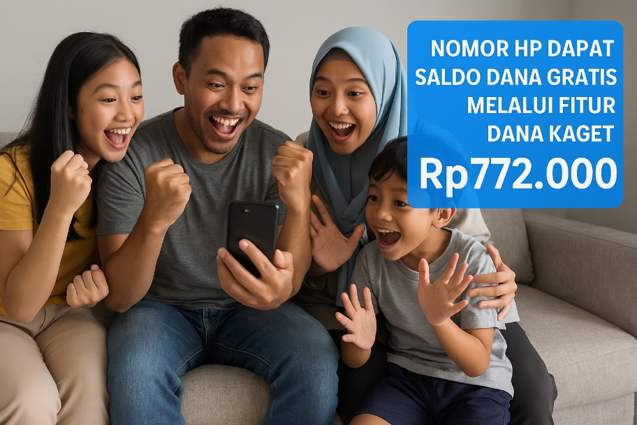 SELAMAT! Nomor HP Kamu Dapat Saldo DANA Gratis Rp772.000 dari Fitur Dana Kaget Khusus Awal Bulan