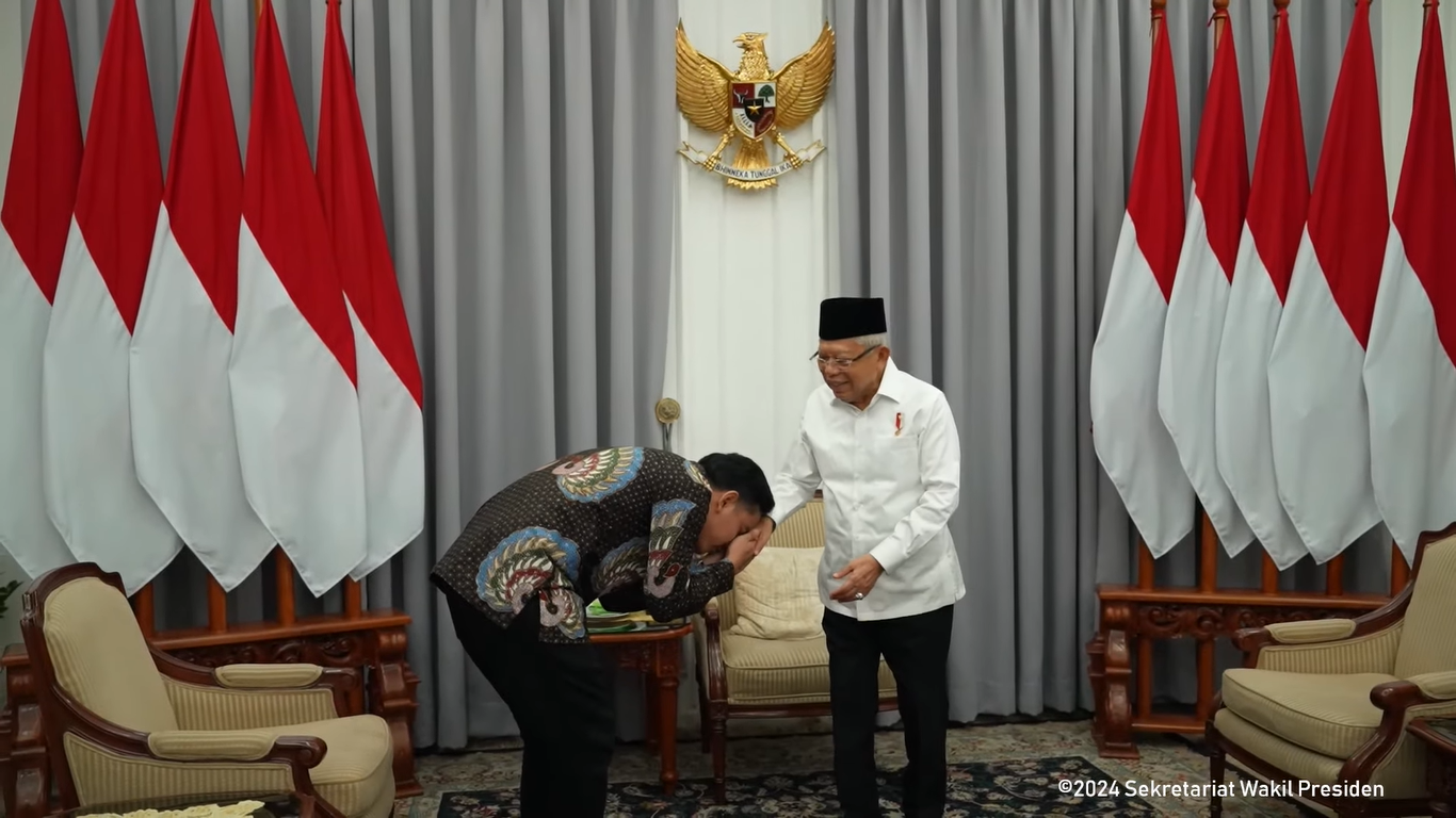 Gibran Temui Ma'ruf Amin Pasca Penetapan Pemenang Pilpres: Keberlanjutan dan Pemerataan Pembangunan Itu Penting