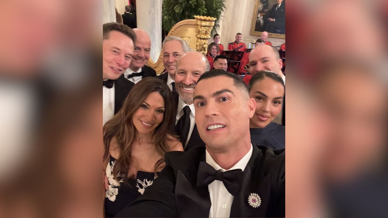 Cristiano Ronaldo Hadiri Jamuan Gedung Putih Bareng Putra Mahkota Saudi dan Trump