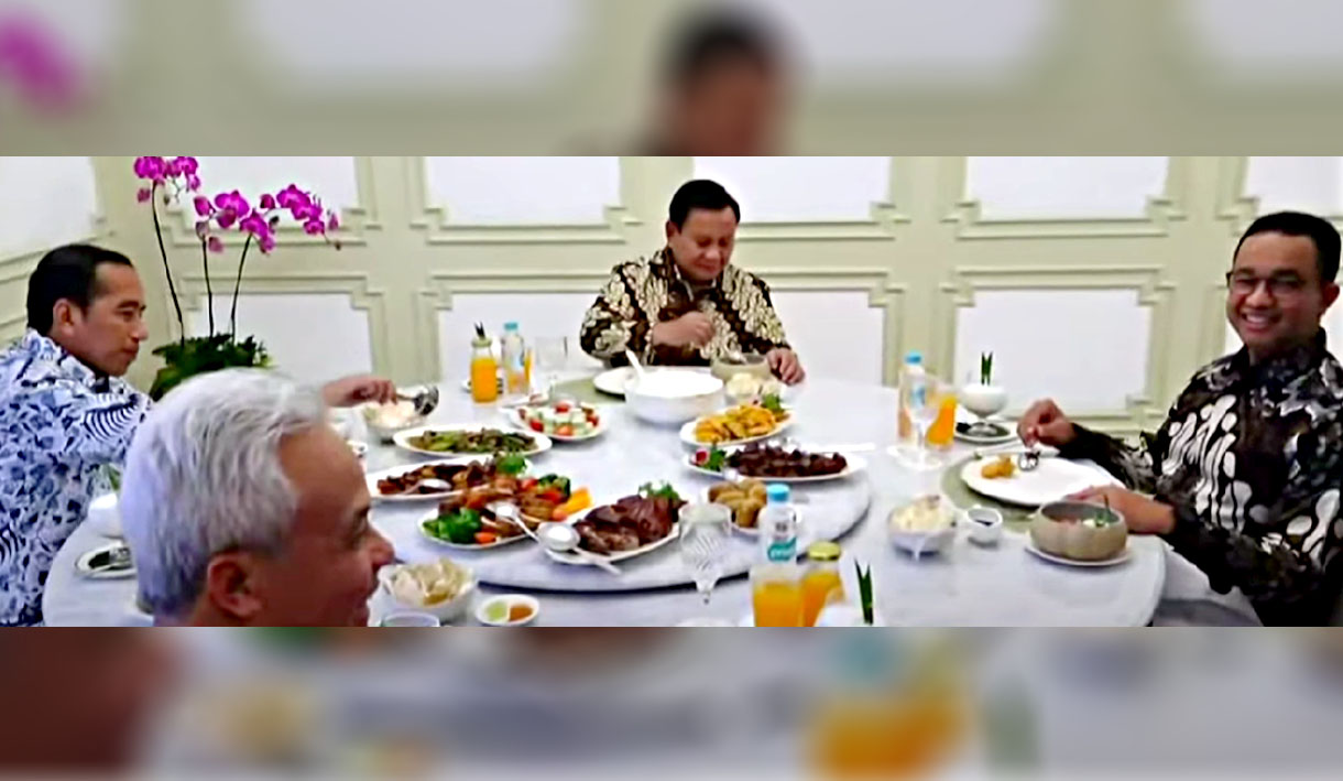 Ganjar Hadiri Undangan Makan Siang Presiden Jokowi, Satu Meja dengan Anies dan Prabowo di Istana Negara