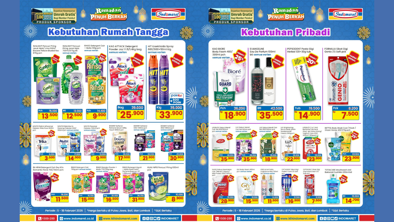 Promo Indomaret Terbaru Akhir Pekan 7 Februari 2026, Diskon Kebutuhan ...