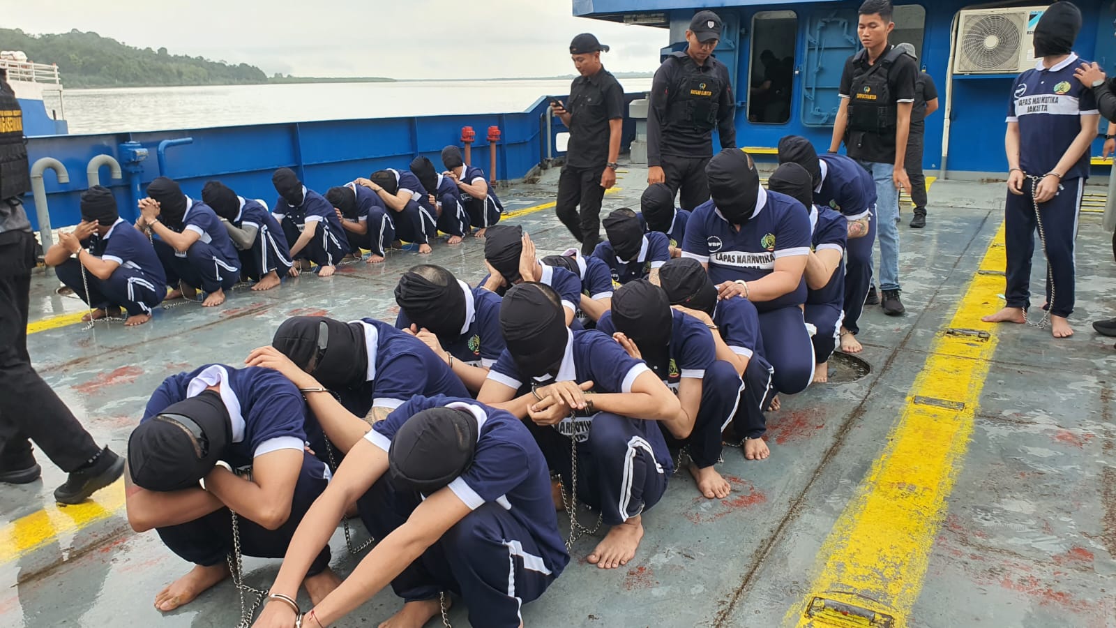 41 Napi 'High Risk' Dipindah ke Nusakambangan, Pengamanan Super Ketat Diterapkan