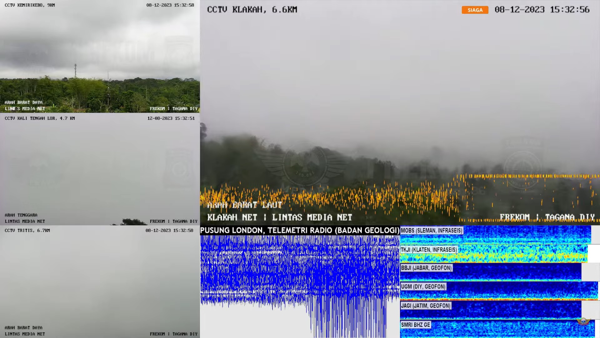 Hujan Air Bercampur Debu Pasca Erupsi Merapi, Tim BPBD Boyolali dan Magelang Turun ke Lapangan Pantau Kondisi Warga