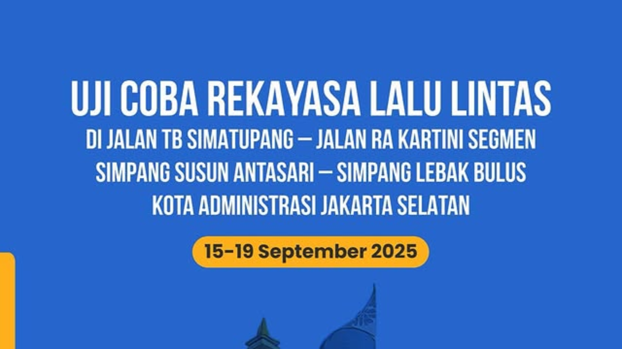 Rute Rekayasa Lalin TB Simatupang-Lebak Bulus Mulai Hari Ini, Cek Waktu Pelaksanaan dan Jalur Alternatif