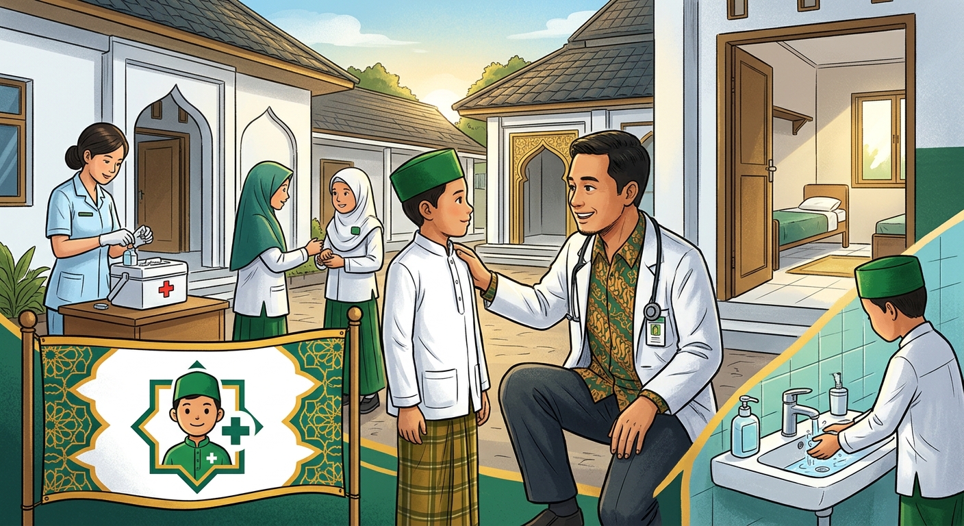 Memprioritaskan Kesehatan Para Santri