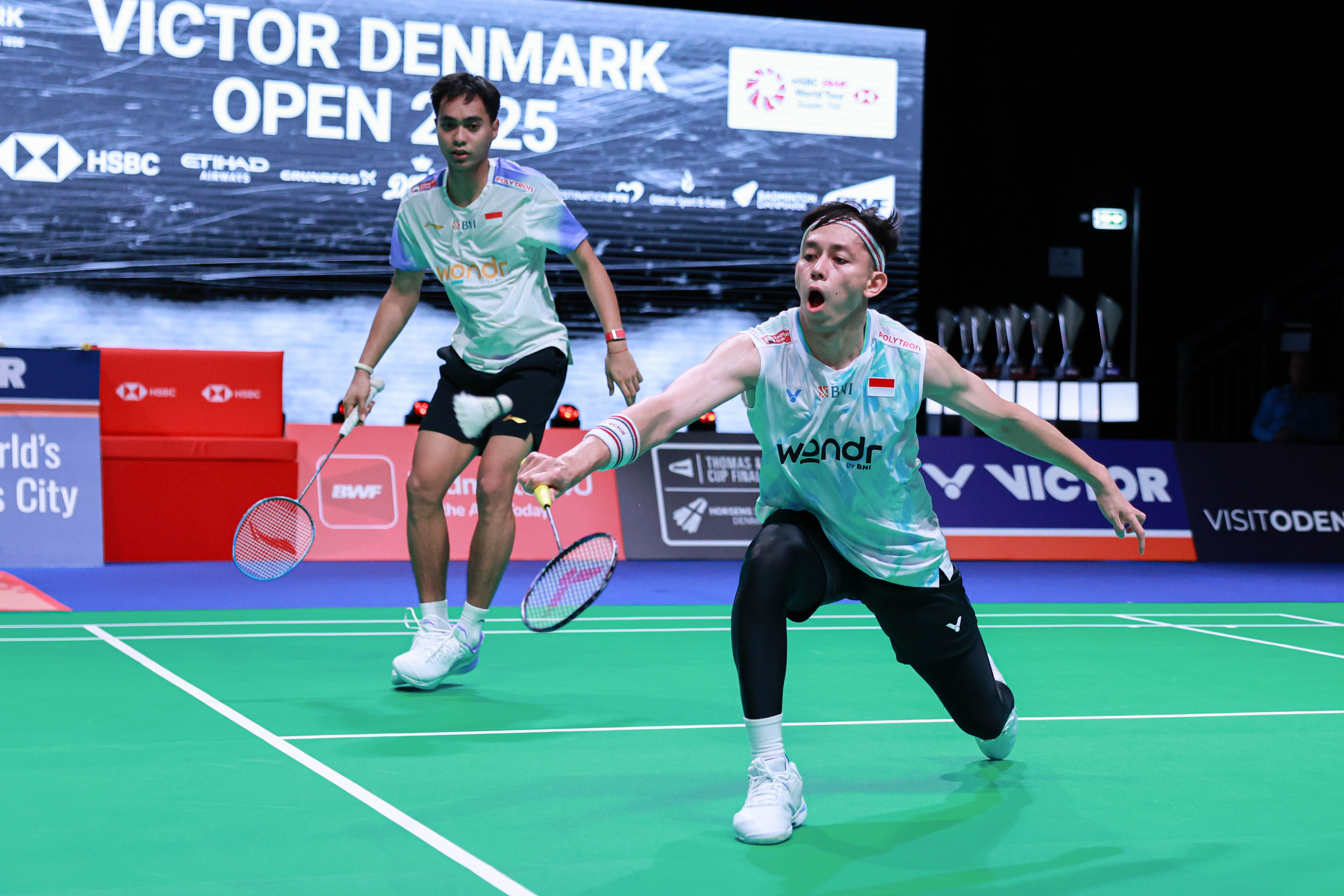 Debut Sebagai Pasangan Baru, Rian/Rahmat Hajar Juara Dunia di Denmark Open 2025