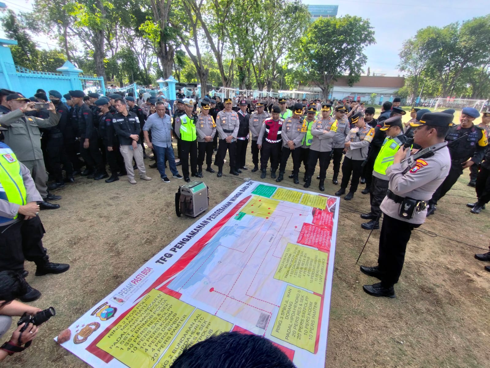950 Personel Gabungan Amankan Perbatasan, Cegah Konvoi Pesilat Masuk Surabaya 