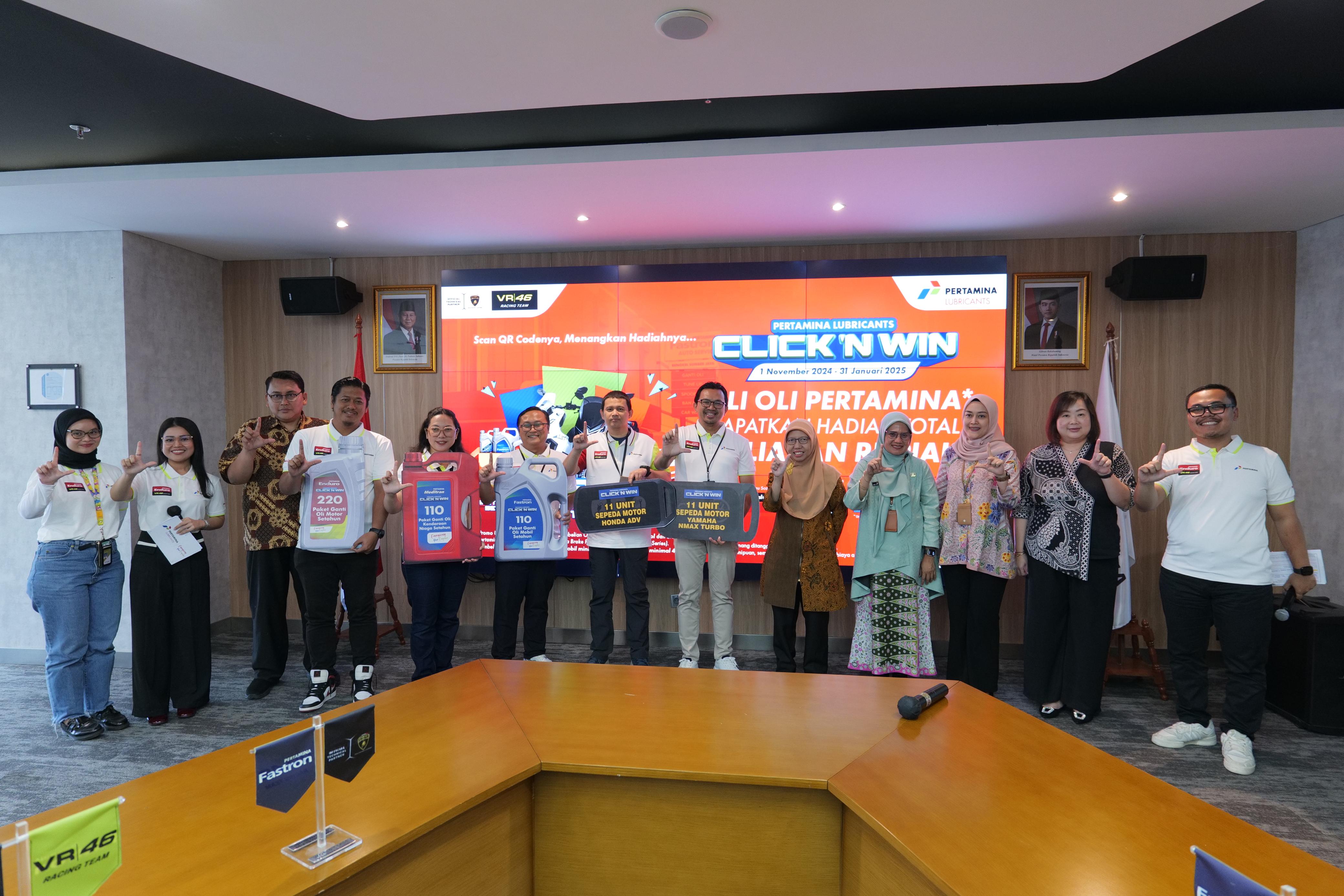 Pertamina Lubricants Umumkan Pemenang CLICK N WIN 2024, Puluhan Motor Dibagikan!