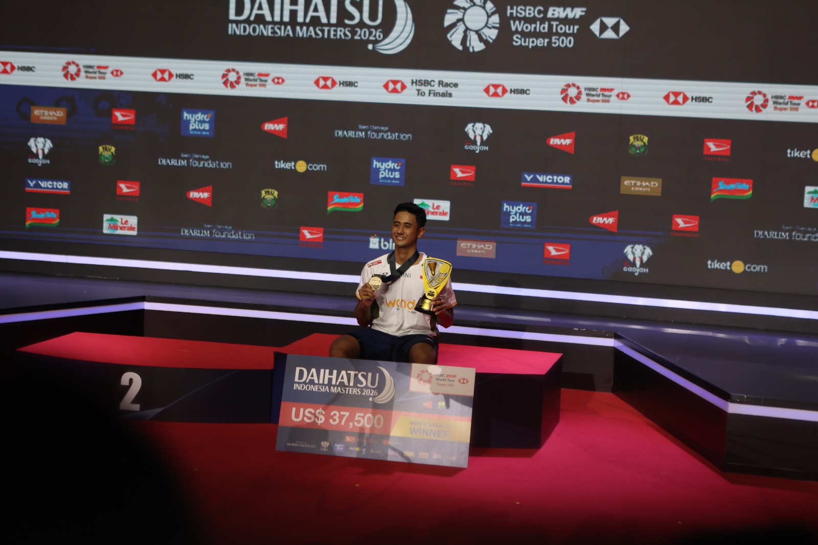 Berlaga di Final Super 500 Pertama, Alwi Farhan Juara Indonesia Masters 2026