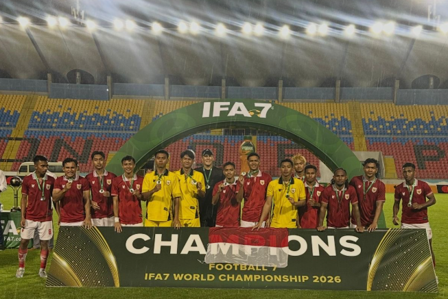 Kado Hari Lahir Pancasila, Timnas FA7 Indonesia Persembahkan Medali Perak Dunia