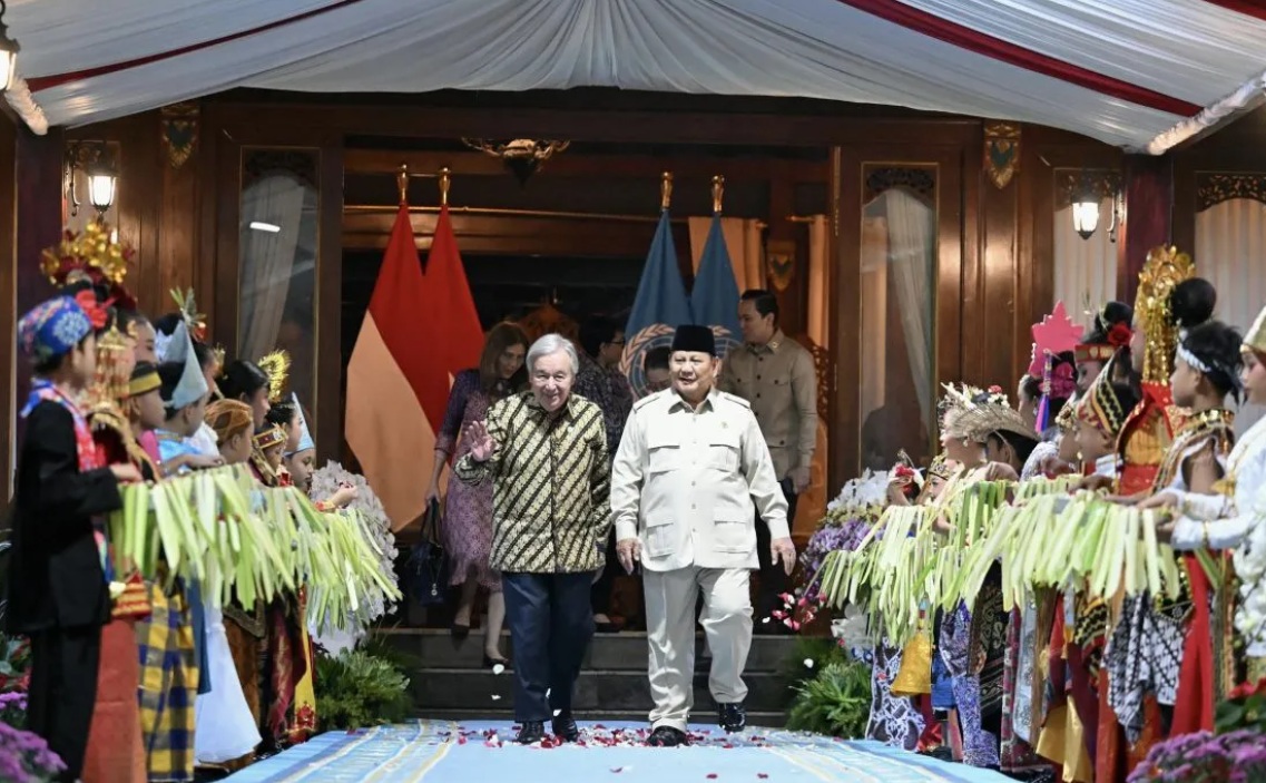 Terima Sekjen PBB di Hambalang, Prabowo Gelar Pertemuan Bilateral Strategis