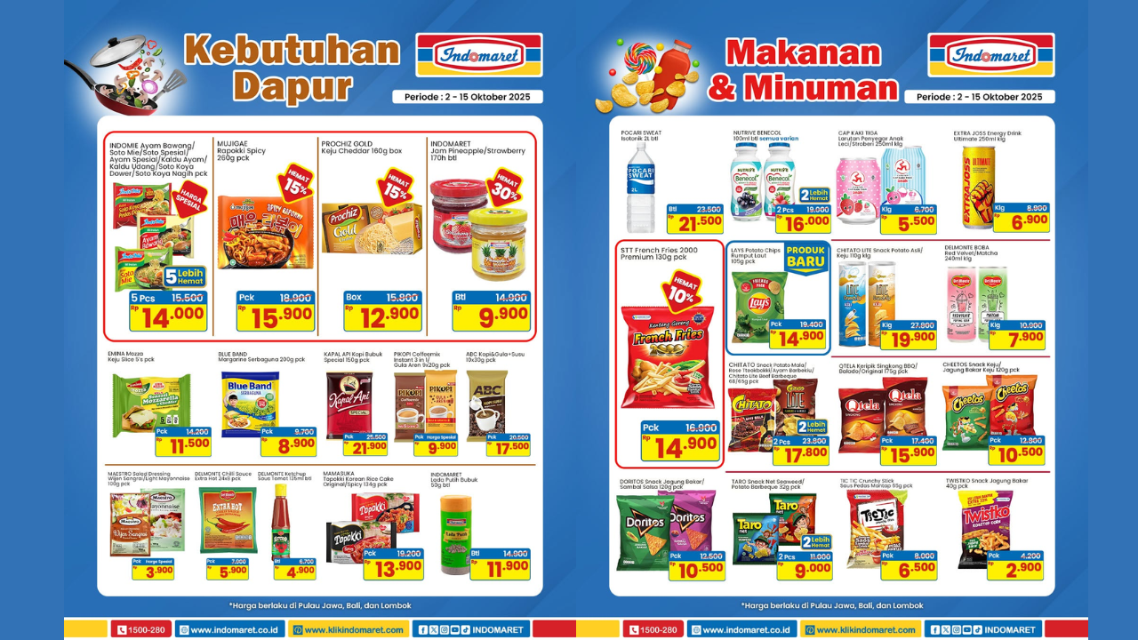 Katalog Promo Indomaret Sepekan 13-19 Oktober 2025, Harga Kopi dan Gula Pasir Mulai Rp17 Ribuan 