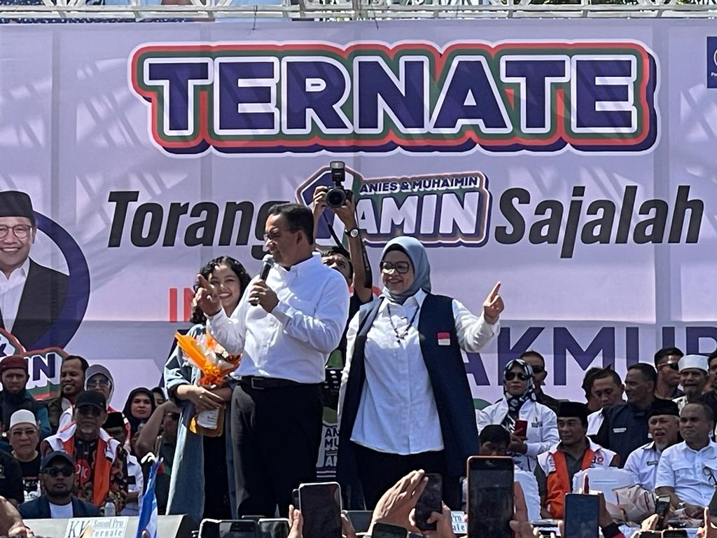 Kampanye Akbar di Ternate, Anies Kilas Balik Perjuangan dalam Menyuarakan Kesetaraan dan Keadilan