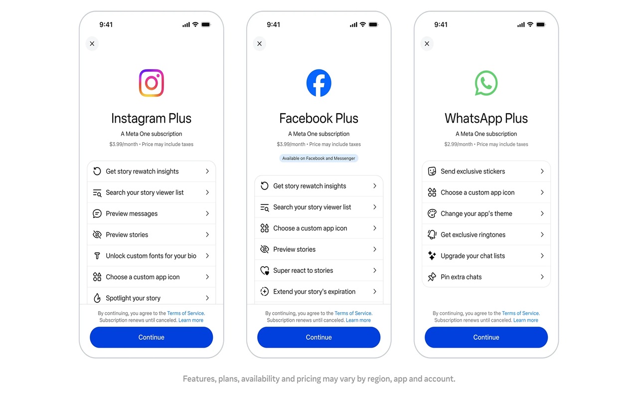 Meta One Resmi Meluncur! Instagram hingga WhatsApp Punya Paket Berlangganan Mulai Rp52.851/bulan