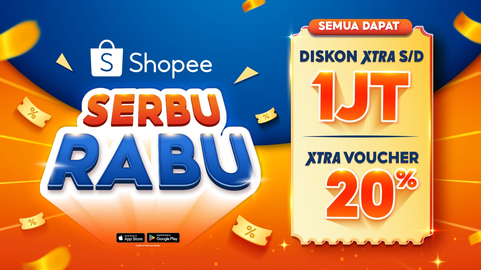 Shopee Hadirkan Serbu Rabu, Saatnya Rayakan Tengah Minggu dengan Promo XTRA Tiap Rabu!