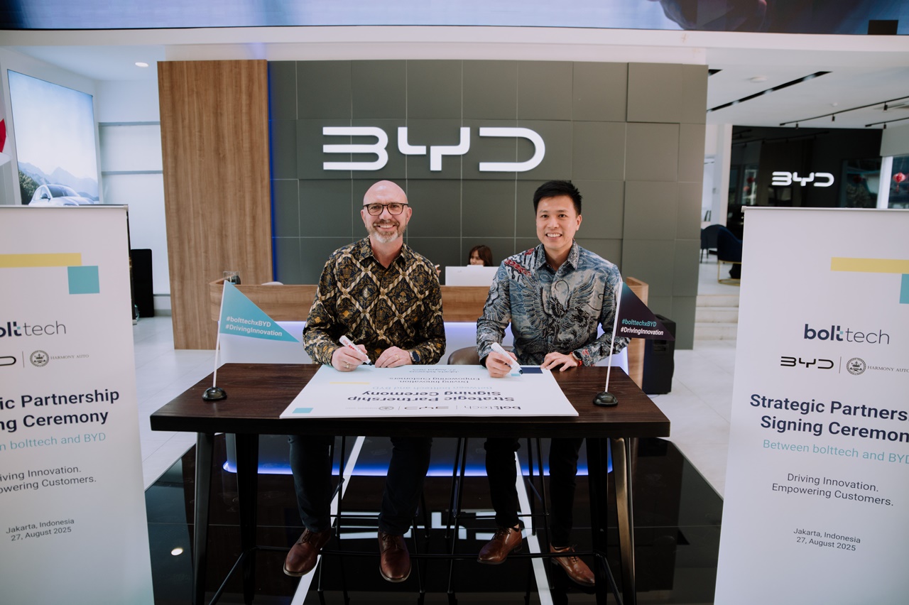 Bolttech Hadirkan Kemitraan Mobilitas Pertama di Indonesia, Tawarkan Solusi Asuransi EV Terintegrasi untuk BYD