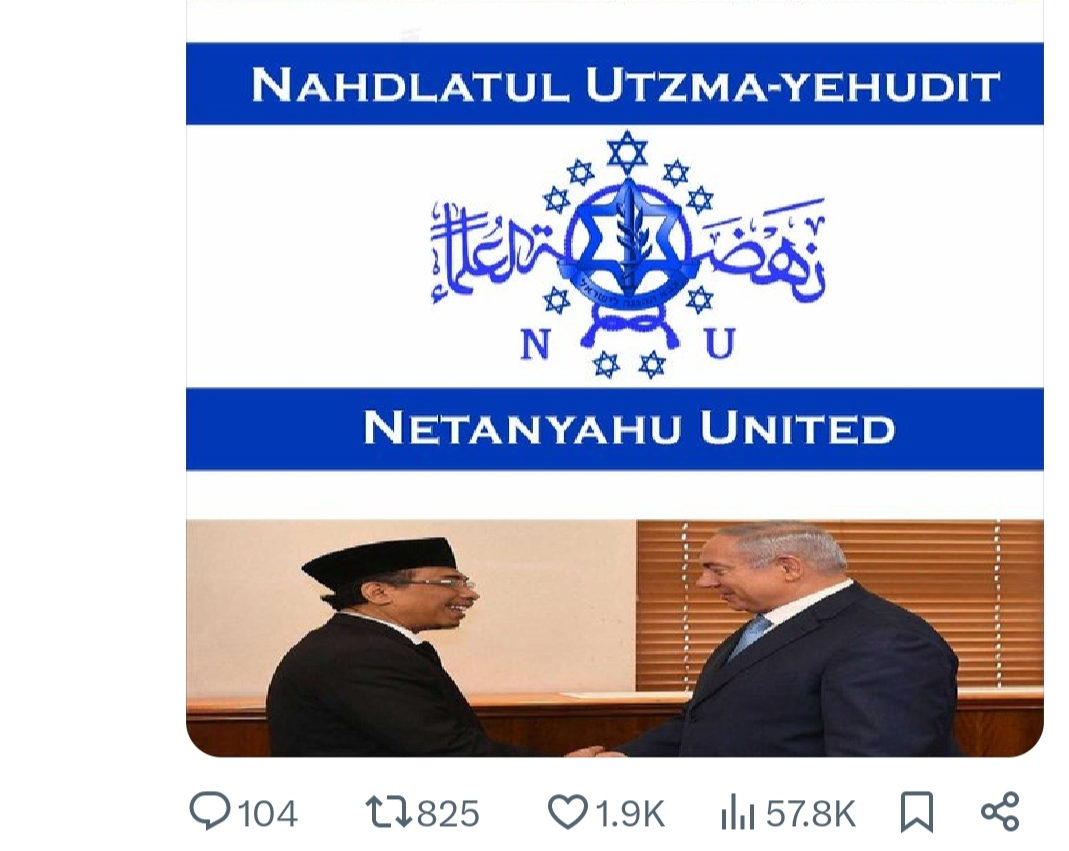 Trending! Nahdlatul Ulama Diplesetkan Jadi Netanyahu United Gara-Gara Foto Bareng 5 Kader NU Dengan Presiden Israel