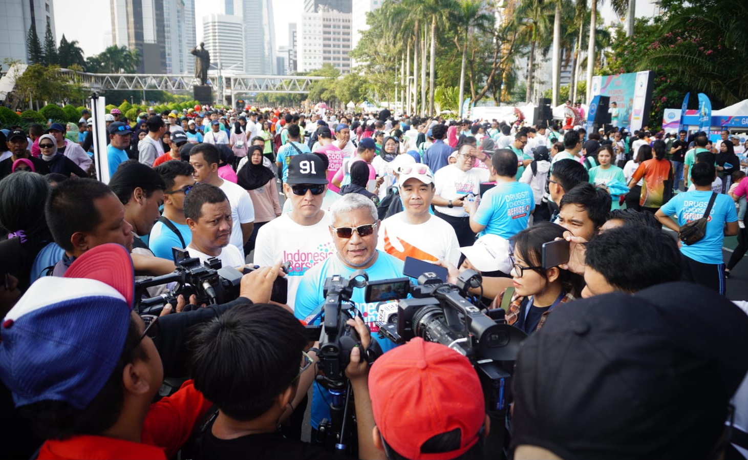 BNN Kampanyekan Indonesia 'Bersinar' di CFD: Hidup Sehat Tanpa Narkoba!