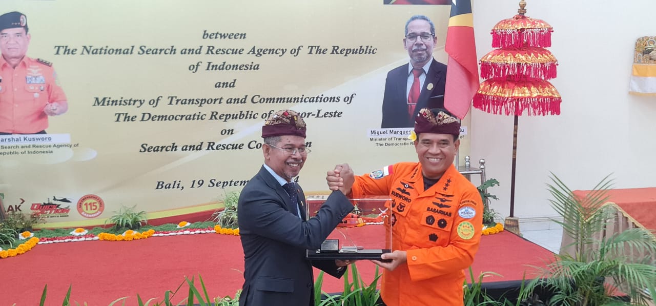 Perkuat Kerja Sama Pertolongan dan Pencarian, Basarnas Teken MoU dengan SAR Timor Leste