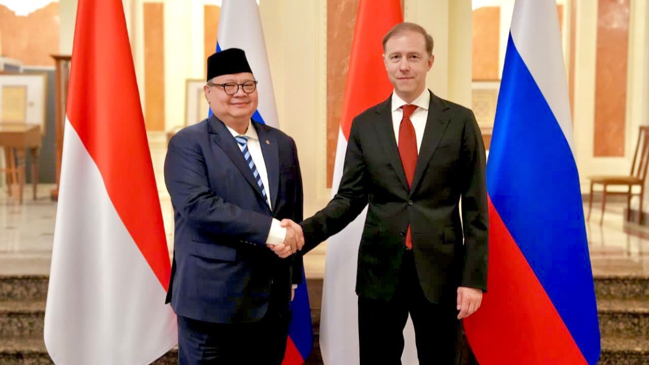Pimpin Sidang Komisi Bersama ke-14, Menko Airlangga Perkuat Kerja Sama Indonesia-Rusia