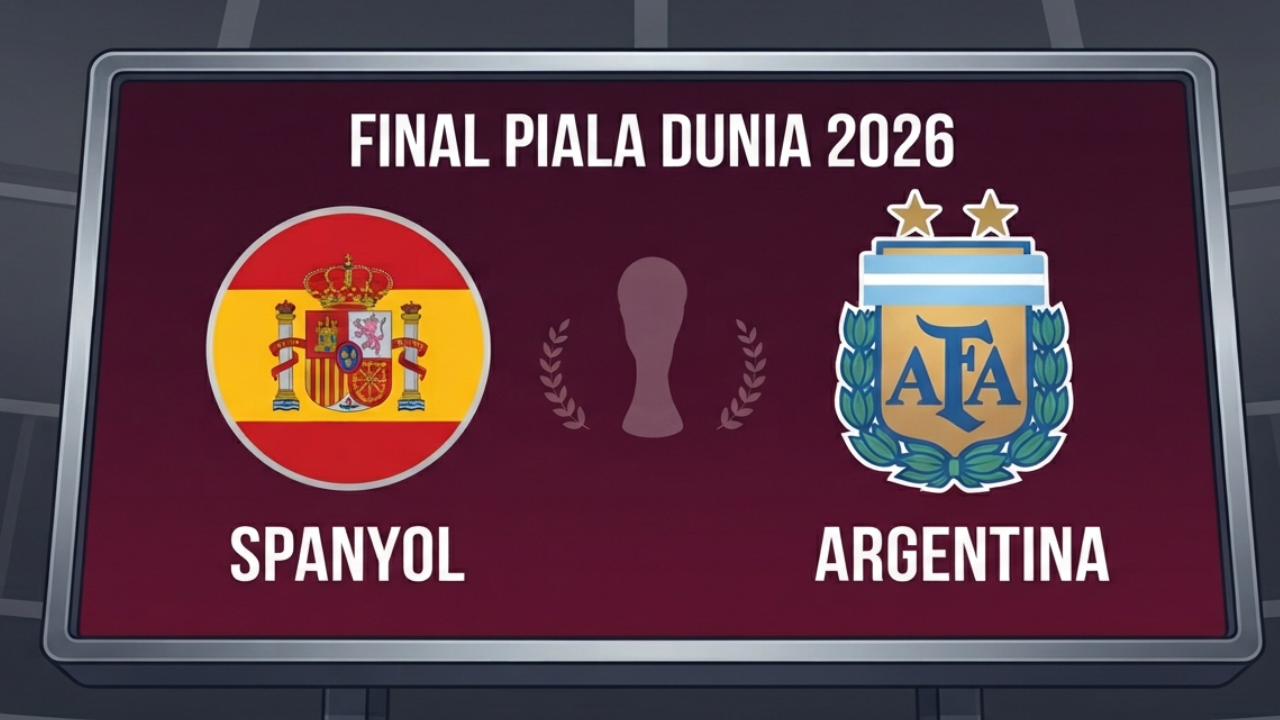Link Live Score Hasil Spanyol vs Argentina di Final Piala Dunia 2026, Siapa Menang?