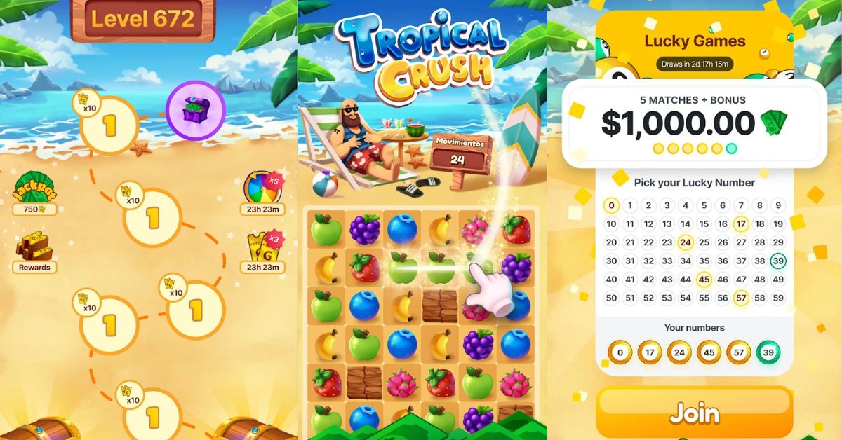 Cara Hasilkan Saldo DANA Gratis Langsung Cair dari Game Tropical Crush