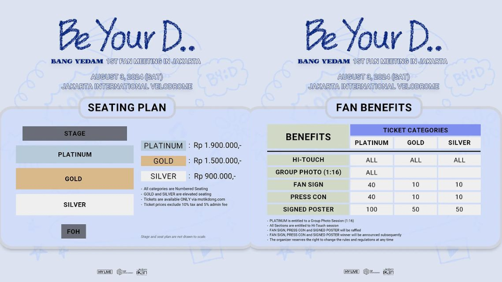 Harga Tiket Fan Meeting Bang Yedam di Jakarta International Velodrome, Mulai Rp900 Ribu