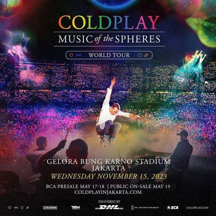 War is Over, Semua Tiket Konser Coldplay di Jakarta Sold Out!