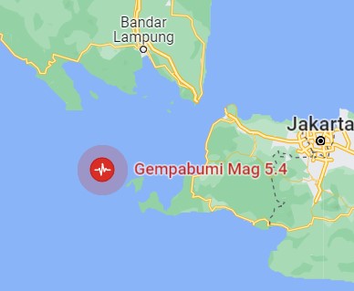 Gempa Magnitudo 5,4 Guncang Banten, Tidak Berpotensi Tsunami 