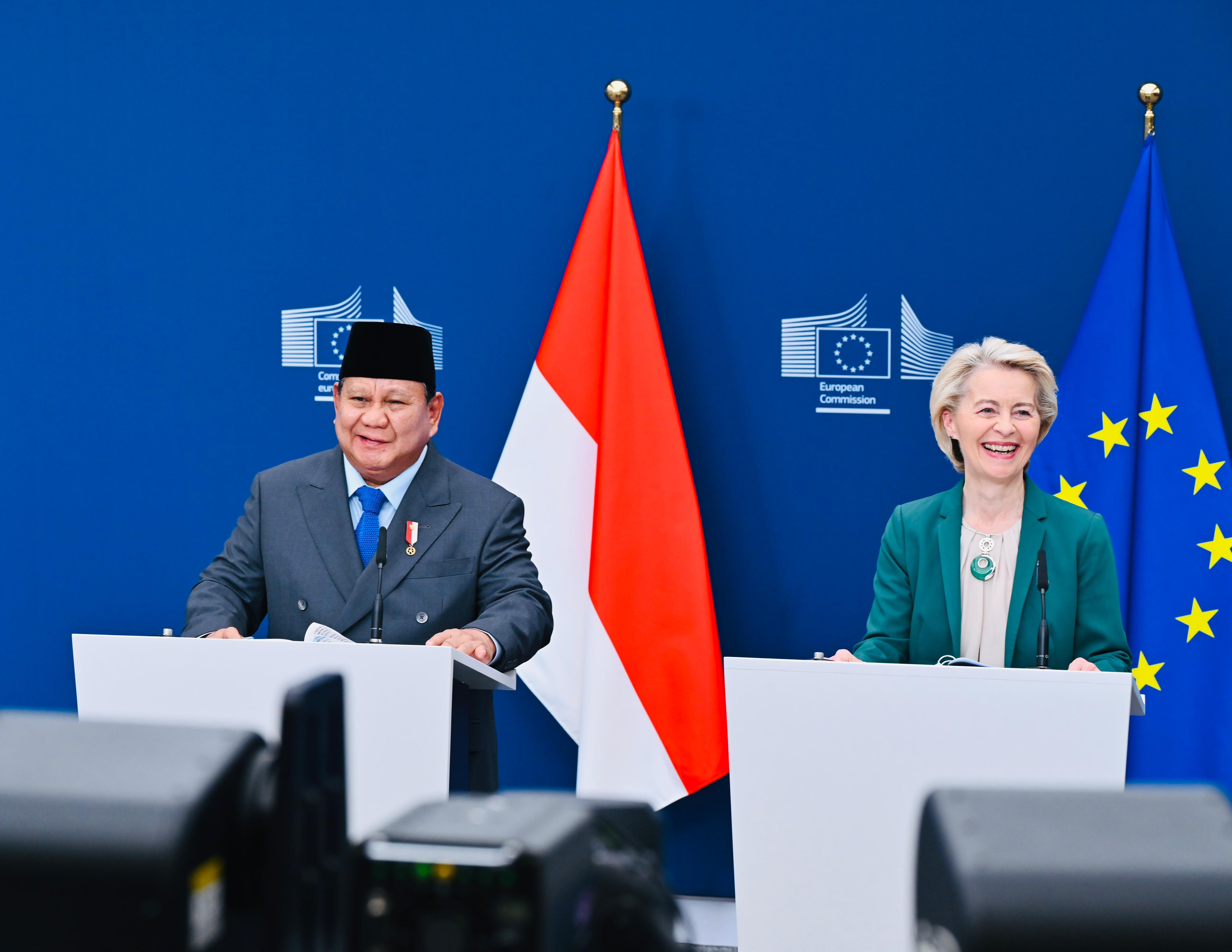 Prabowo Sebut Hampir Seluruhnya Tarif Indonesia-Uni Eropa 0 Persen 