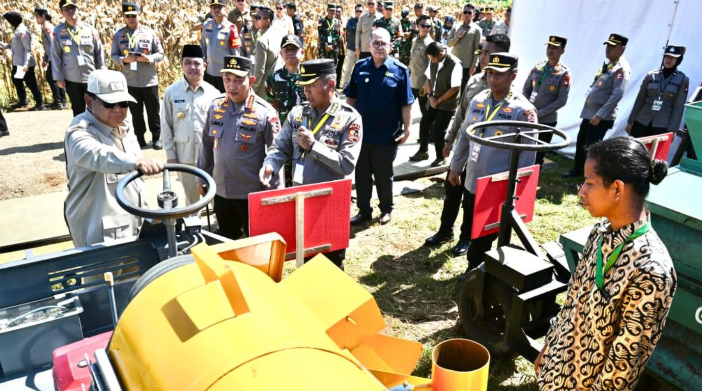 Prabowo Resmikan Panen Raya dan Ekspor Jagung, Apresiasi Inovasi UMKM Bengkayang